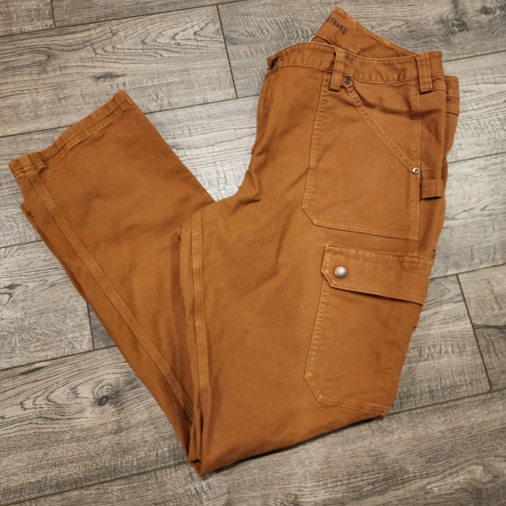Duluth Trading Co Women Pants Curvesetter Waistband Cargo Utility 18x33 Workwear